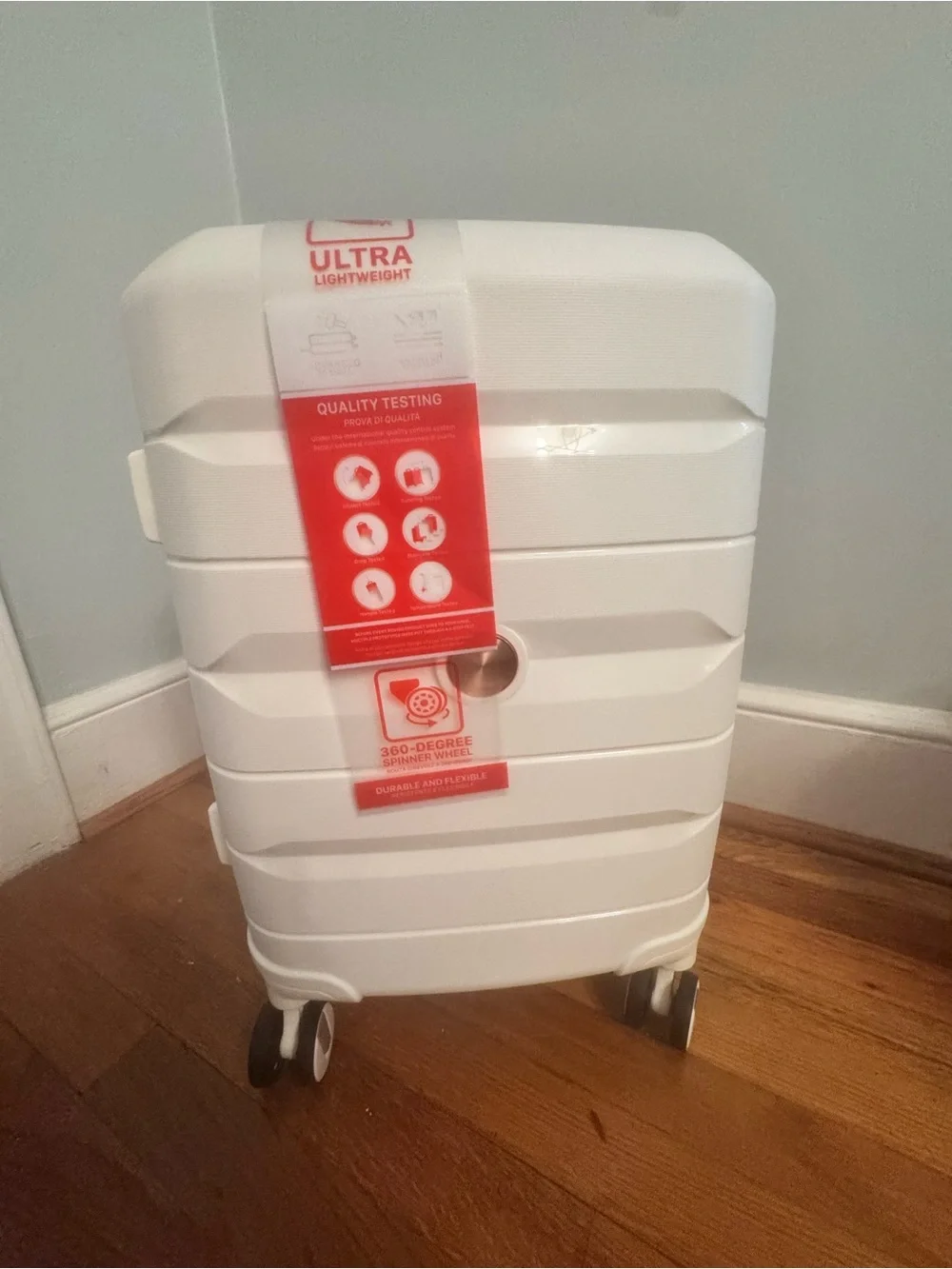 SOMAGO 3-piece White Hardshell Luggage Set